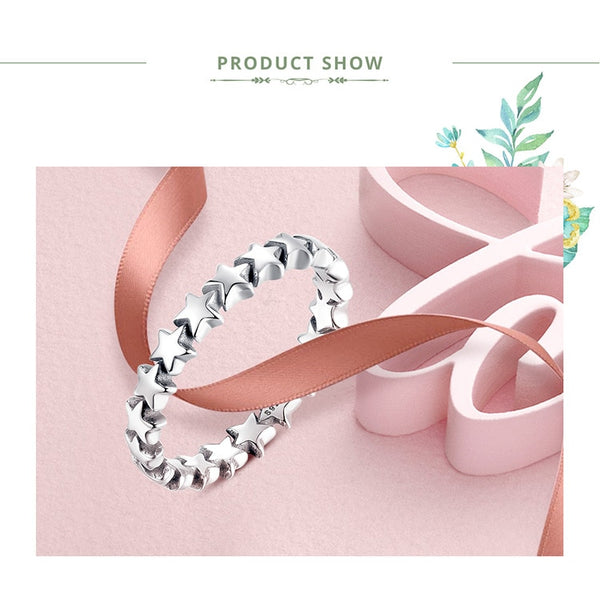 HOT SALE Silver 925 Stackable Finger Ring For Women Wedding 100% 925 Sterling Silver Jewelry 2019 HOT SELL