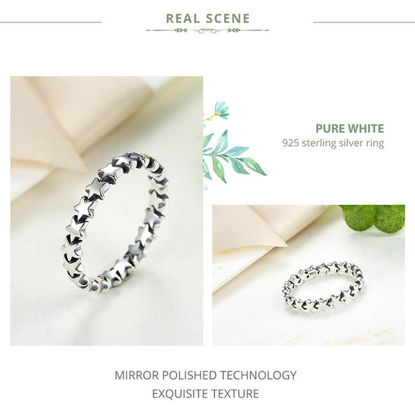 HOT SALE Silver 925 Stackable Finger Ring For Women Wedding 100% 925 Sterling Silver Jewelry 2019 HOT SELL
