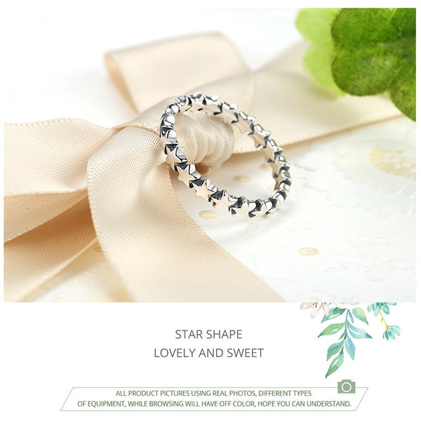 HOT SALE Silver 925 Stackable Finger Ring For Women Wedding 100% 925 Sterling Silver Jewelry 2019 HOT SELL
