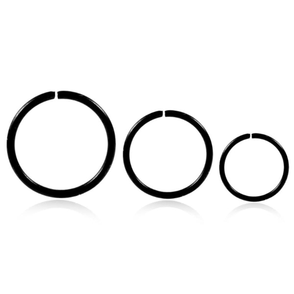 Stainless Steel Seamless Segment Rings Nose Hoops Ear Piercing Tragus Nose Rings Ear Cartiliage Tragus Sexy Body Jewelry