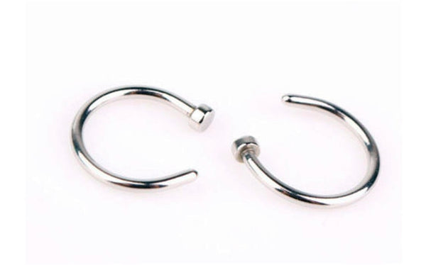 2018 New Medical Titanium Punk Clip on Fake Piercing Body Nose Lip Rings Unisex Nose Ring Women Septum Piercing Jewelry