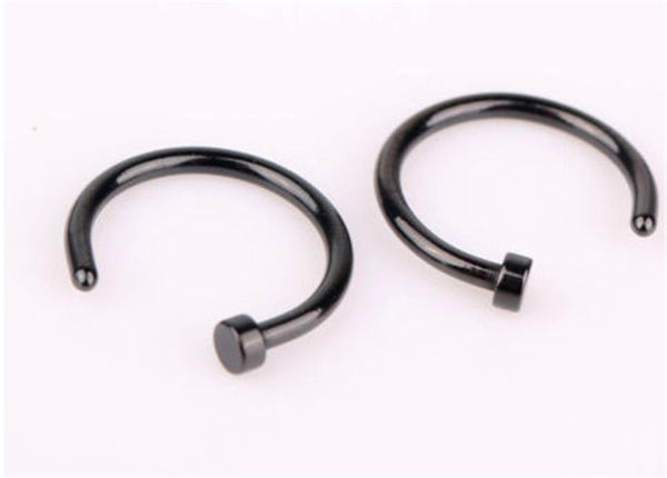 2018 New Medical Titanium Punk Clip on Fake Piercing Body Nose Lip Rings Unisex Nose Ring Women Septum Piercing Jewelry