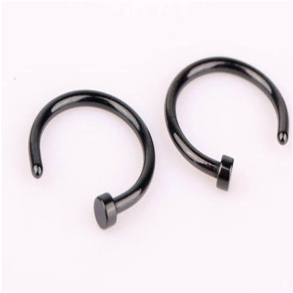2018 New Medical Titanium Punk Clip on Fake Piercing Body Nose Lip Rings Unisex Nose Ring Women Septum Piercing Jewelry