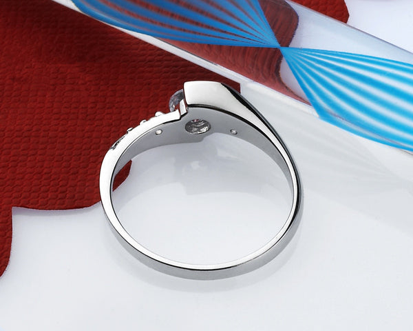 Cute Female Small Stone Ring 925 Silver Wedding Jewelry Promise Engagement Rings For Women 2019 Valentine's Day Gifts
