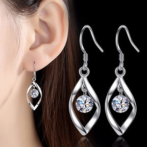 Minimalist 925 Sterling Silver Neclaces for Women Dainty Marquise AAA Sparking Bling Cubic Zircon CZ Necklace Choker SN005