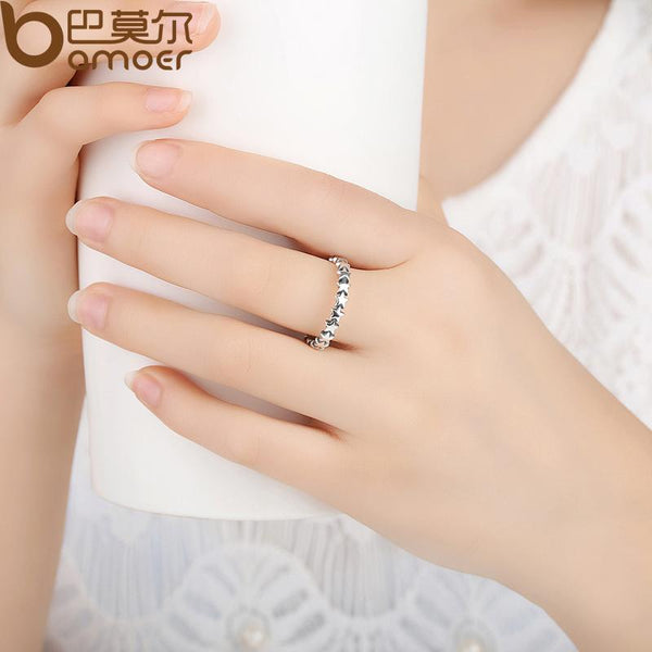 HOT SALE Silver 925 Stackable Finger Ring For Women Wedding 100% 925 Sterling Silver Jewelry 2019 HOT SELL