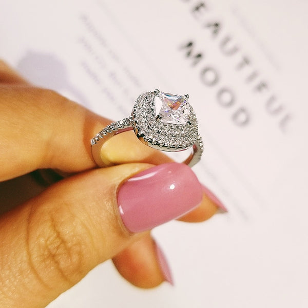 925 sterling silver 2019 new engagement Ring for women