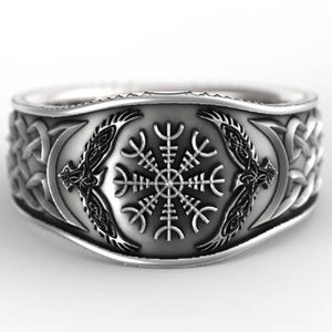 Jewelry Wholesale European Fashion Fine Man Party Birthday Wedding Gift Celtic Compass 925 Sterling Silver Ring