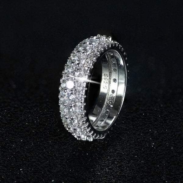 925 sterling silver wedding band eternity ring for women big gift for ladies love wholesale