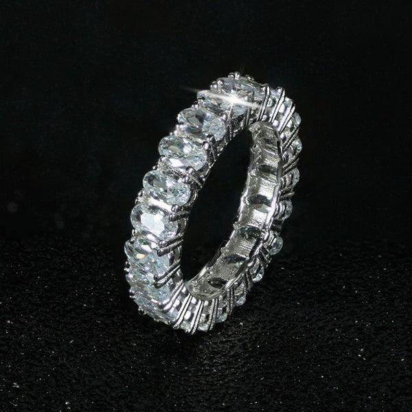 925 sterling silver wedding band eternity ring for women big gift for ladies love wholesale