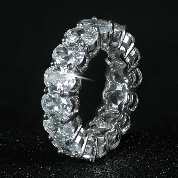 925 sterling silver wedding band eternity ring for women big gift for ladies love wholesale