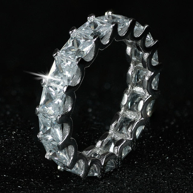 925 sterling silver wedding band eternity ring for women big gift for ladies love wholesale