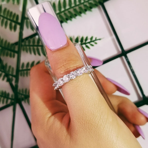 925 sterling silver wedding band eternity ring for women big gift for ladies love wholesale