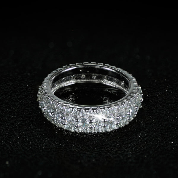 925 sterling silver wedding band eternity ring for women big gift for ladies love wholesale