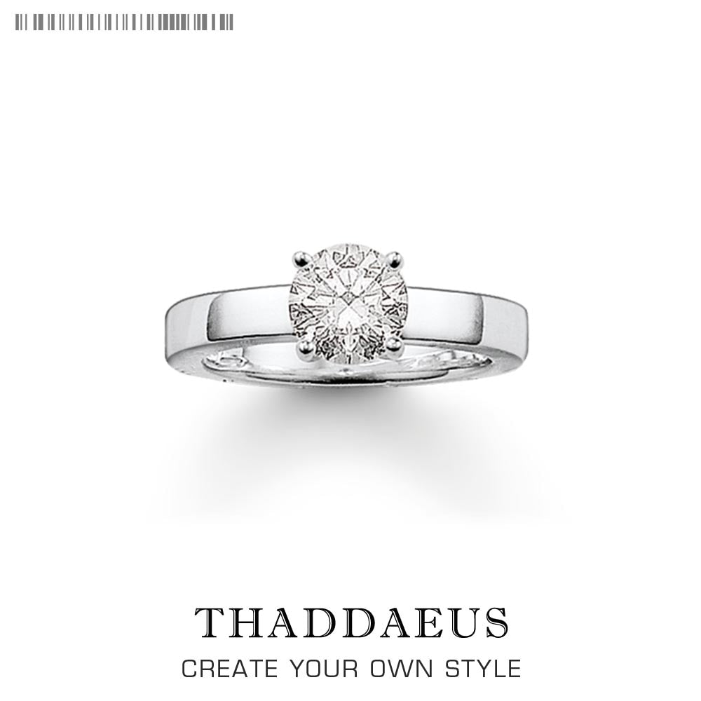 White Zirconia Ring,Thomas Style Glam Fashion Jewerly For Women,2017 Ts Gift In 925 Sterling Silver,Super Deals