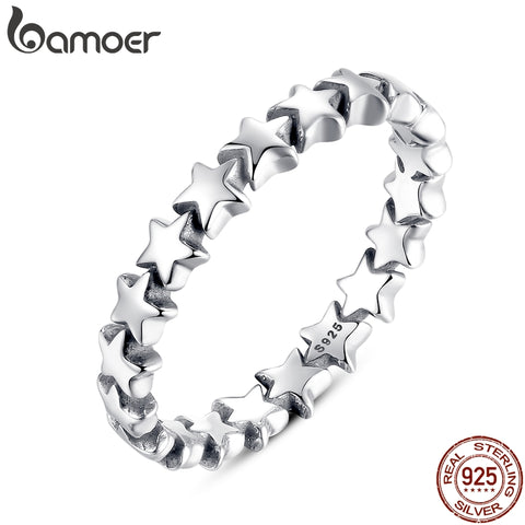 HOT SALE Silver 925 Stackable Finger Ring For Women Wedding 100% 925 Sterling Silver Jewelry 2019 HOT SELL