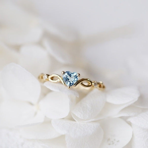 Simple Heart Ring For Women Female Cute Finger Rings Romantic Birthday Gift For Girlfriend Fashion Zircon Stone Jewelry