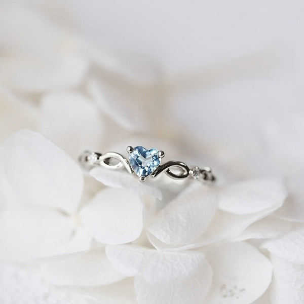 Simple Heart Ring For Women Female Cute Finger Rings Romantic Birthday Gift For Girlfriend Fashion Zircon Stone Jewelry